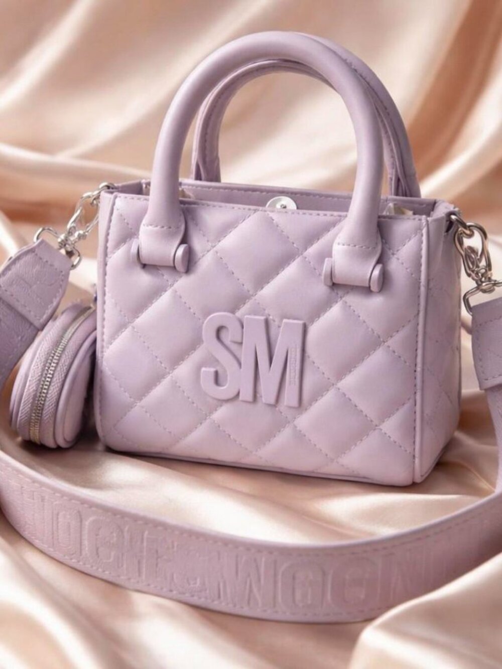 Steve Madden Quilted Tote Bag in Lavender
